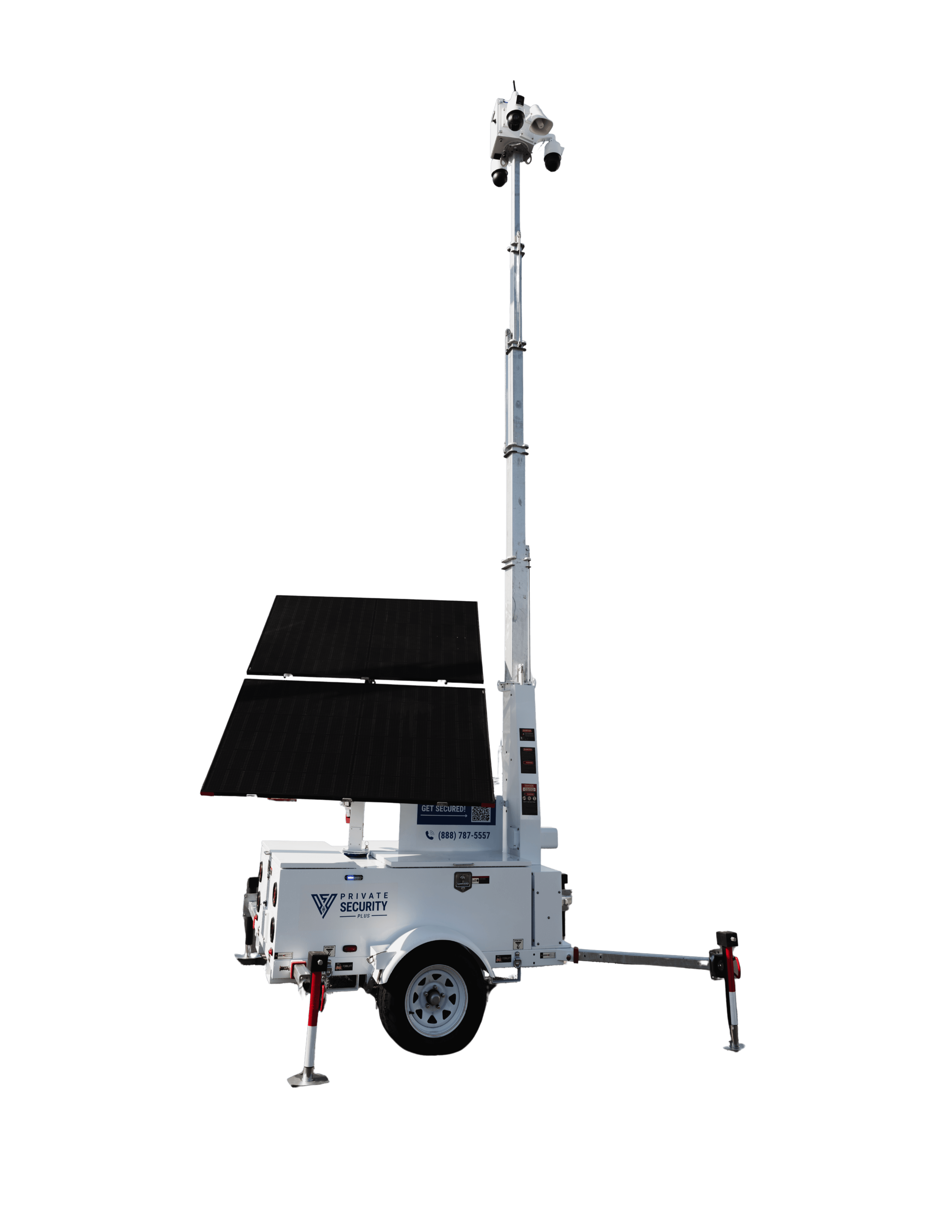 Solar Powered AI Surveillance Trailer